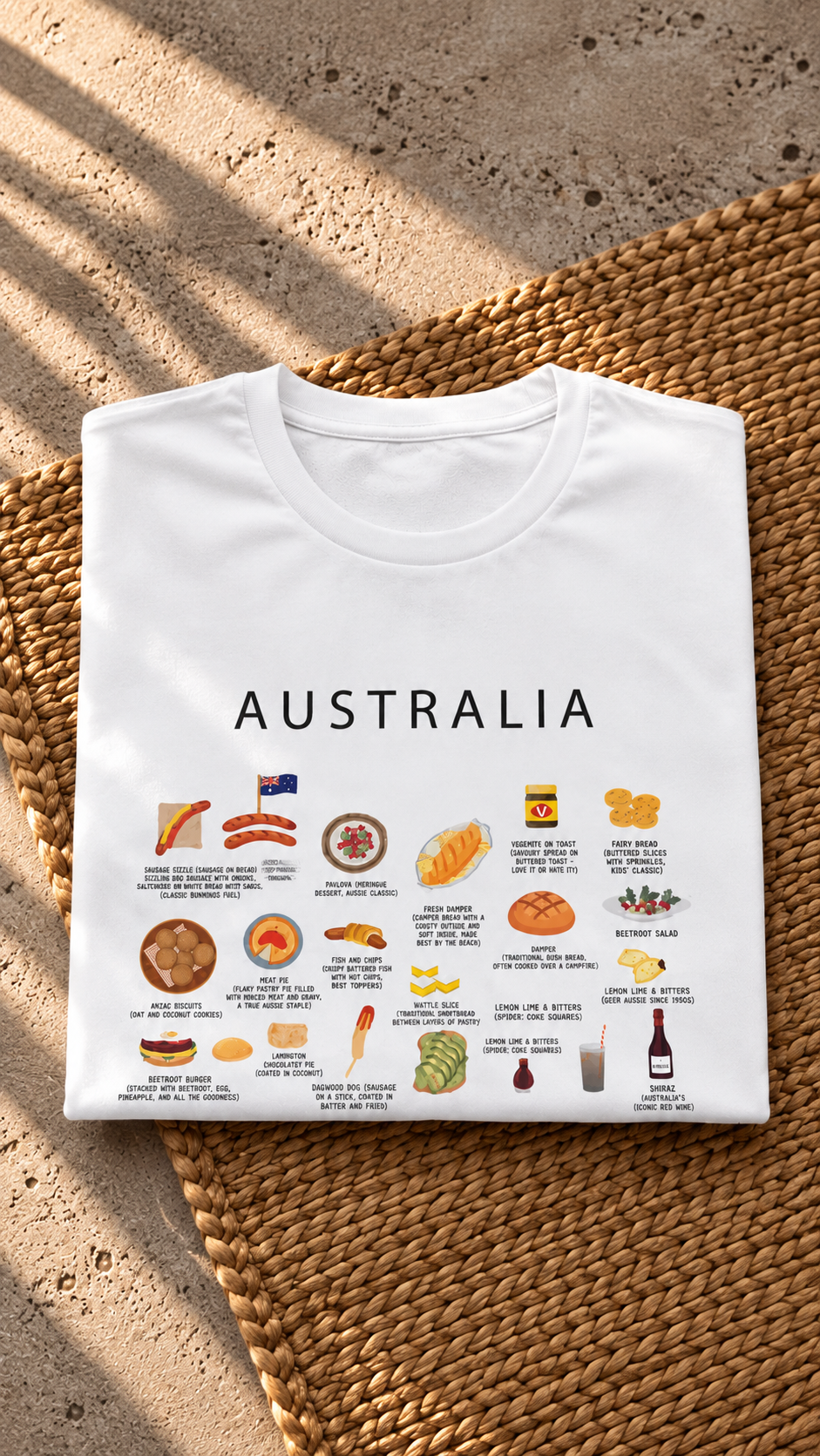 Balinese Foodie T-Shirt – Funny Nasi Goreng & Satay Gift for Bali Food Lovers