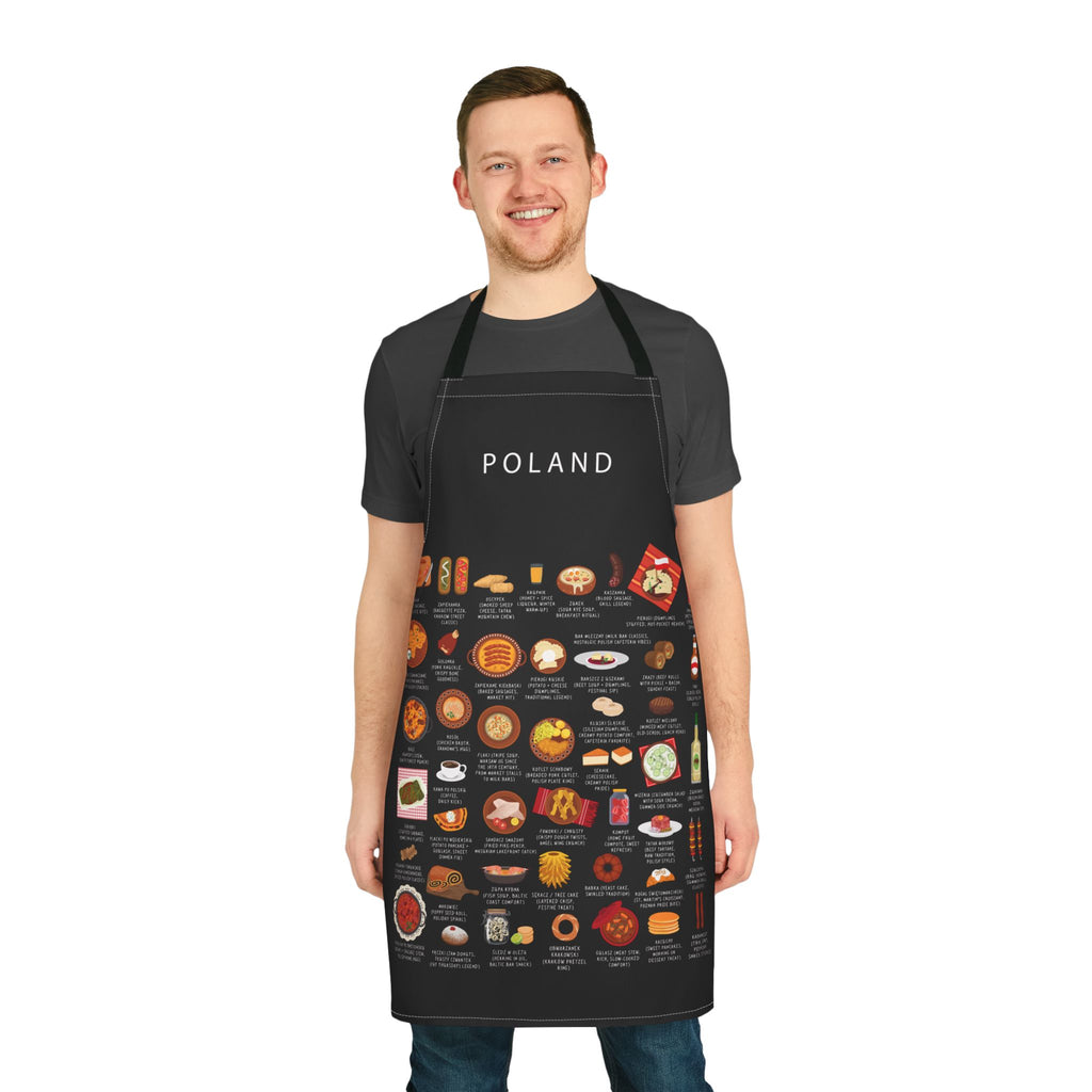 Poland Food Apron | Pierogi, Bigos | Polish Kitchen Gift