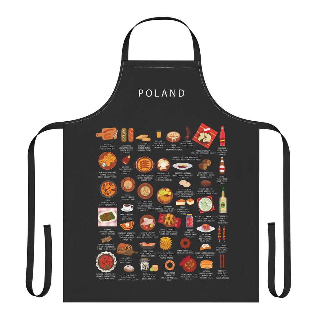 Poland Food Apron | Pierogi, Bigos | Polish Kitchen Gift