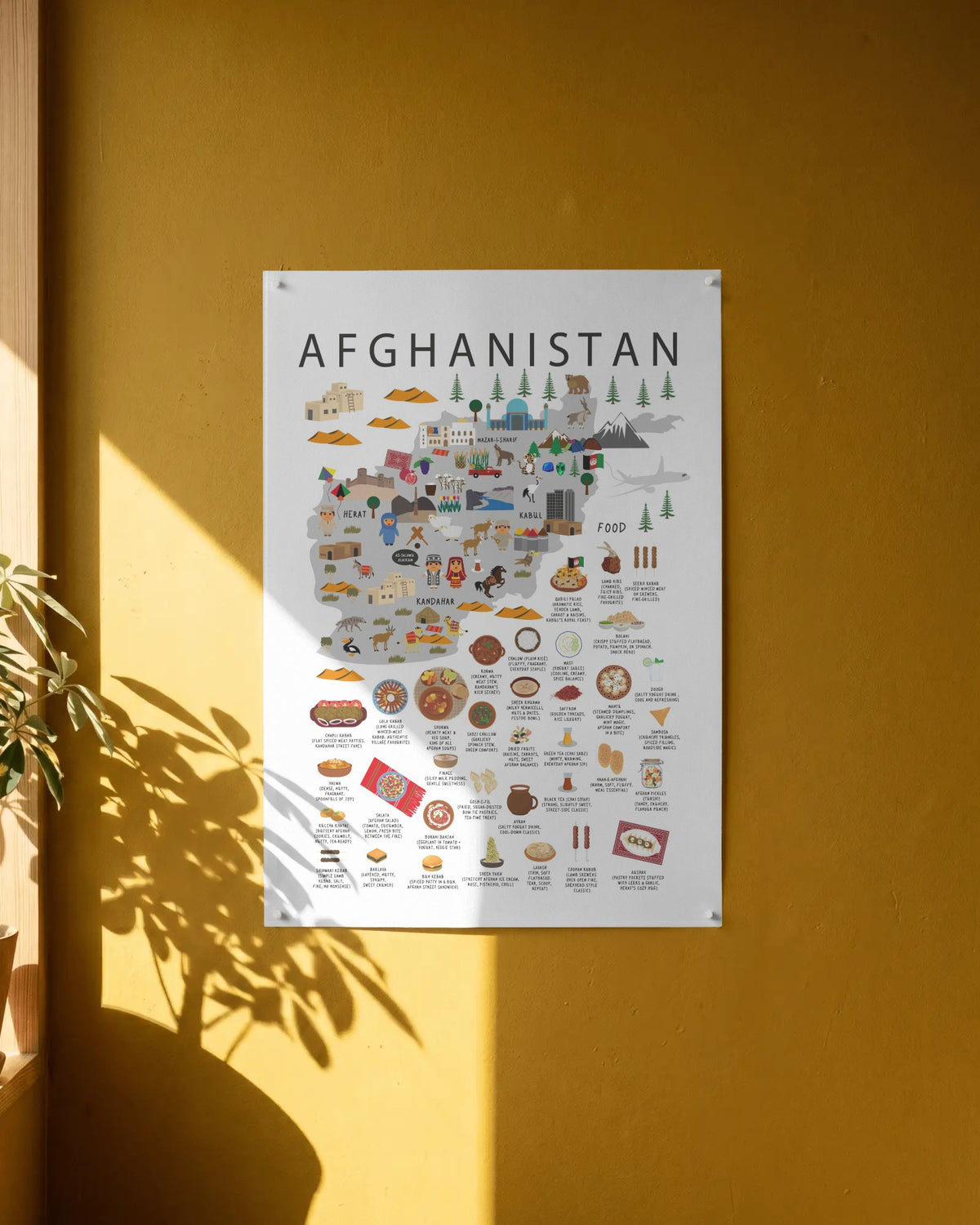 Afghanistan Kids Poster White