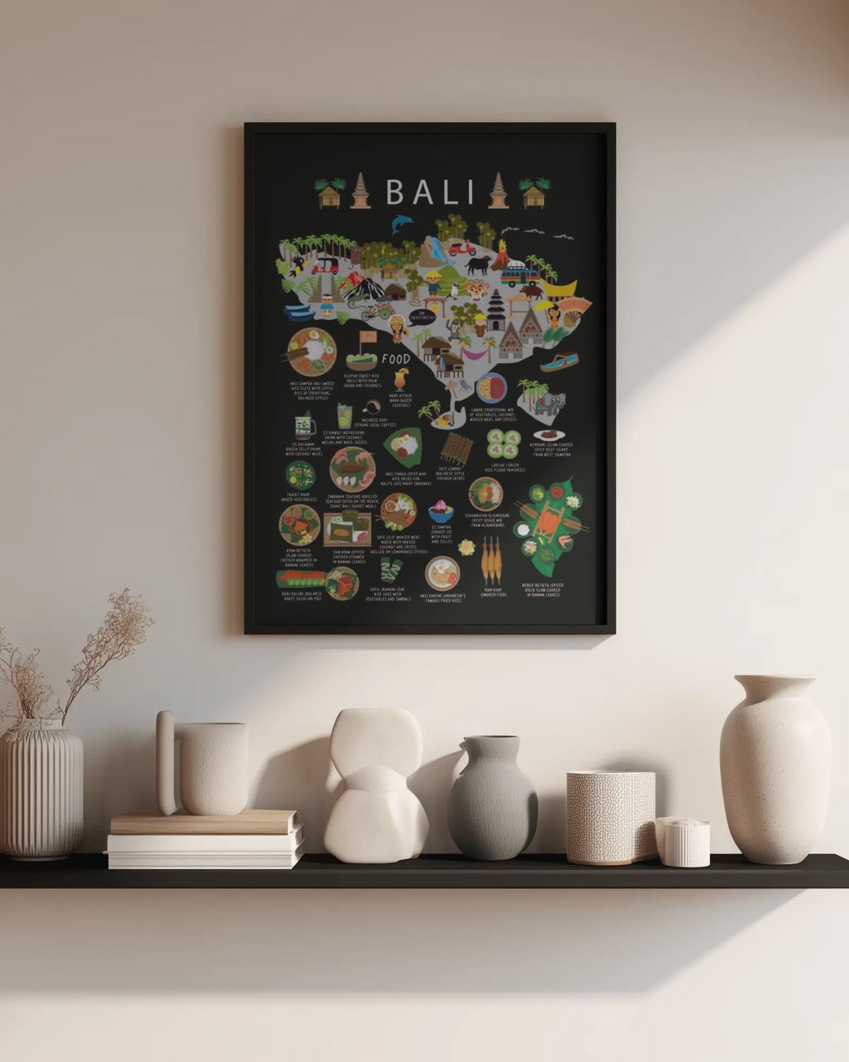 Bali Kids Poster Black