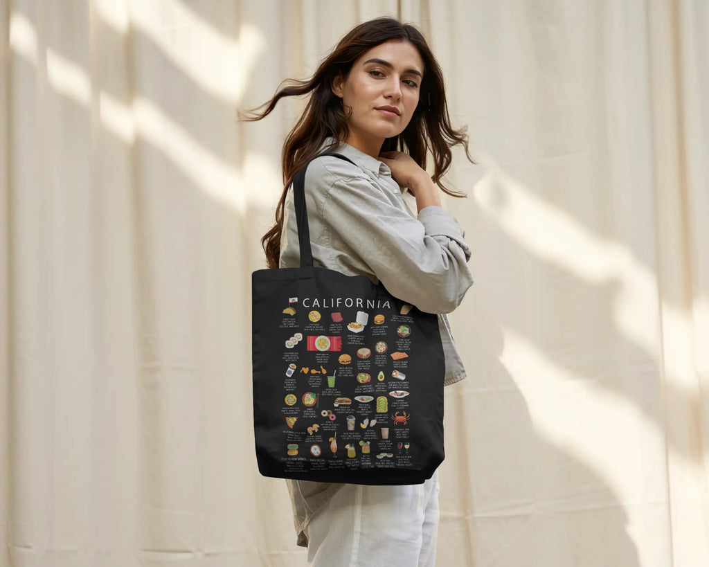 California Food Tote Bag | Organic Cotton  | Travel | Cuisine
