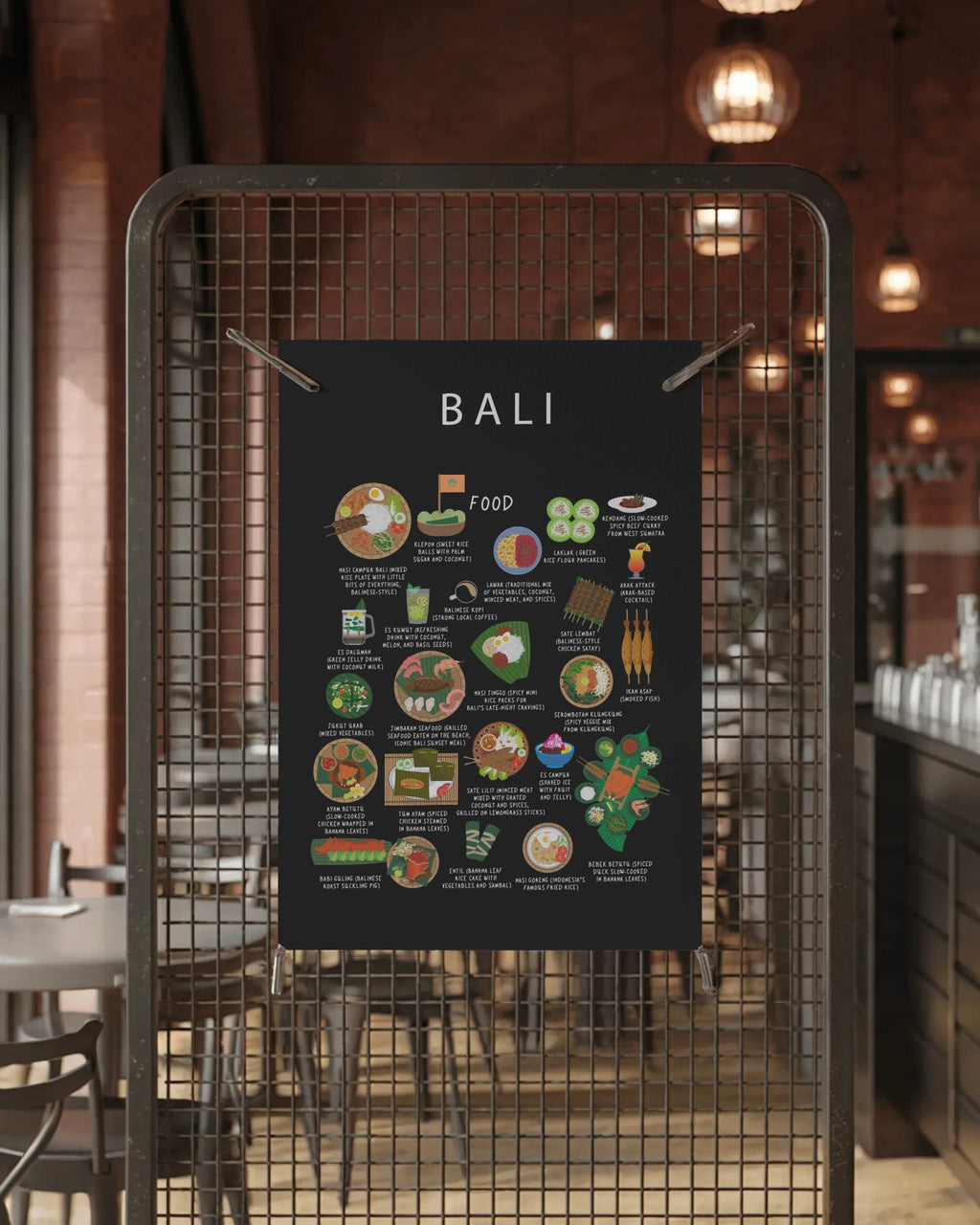 Bali Food Poster