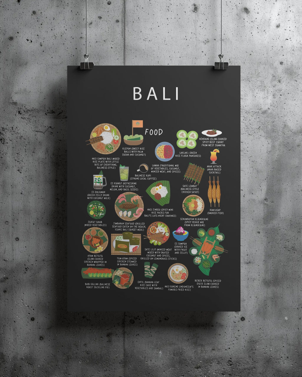 Bali Food Poster