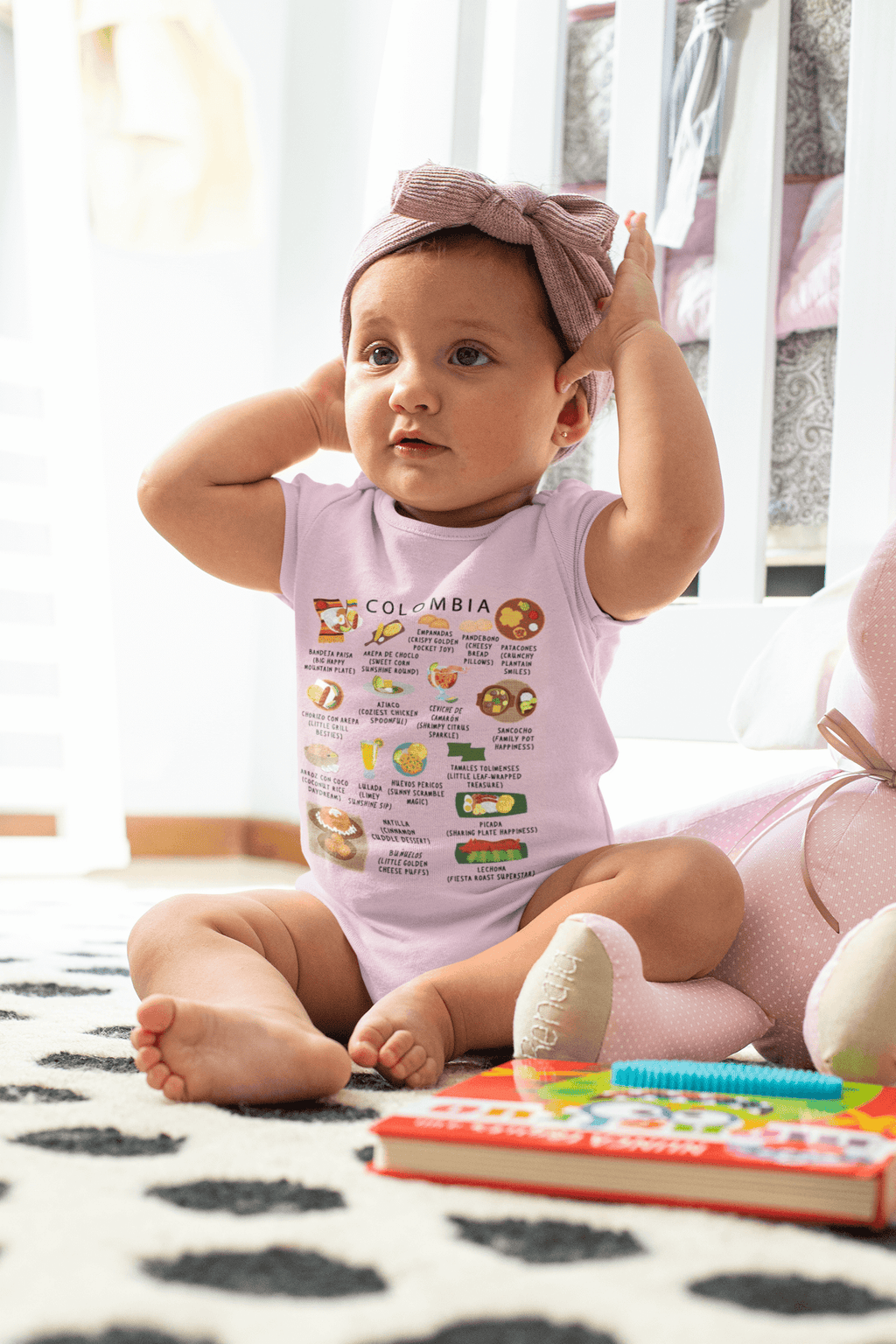 Colombia Baby Onesie – Little Bandeja Paisa Boss Colombian Food Infant Bodysuit