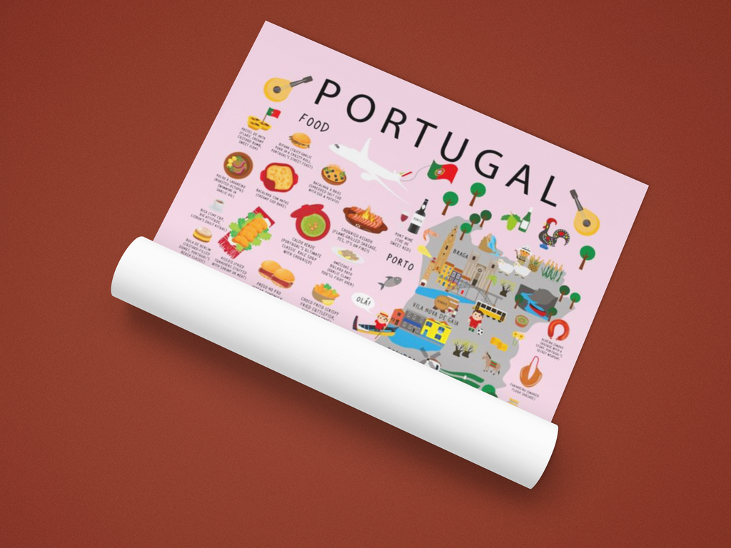 Portugal Kids Poster Pink