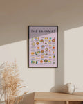 Bahamas Food Poster Pink